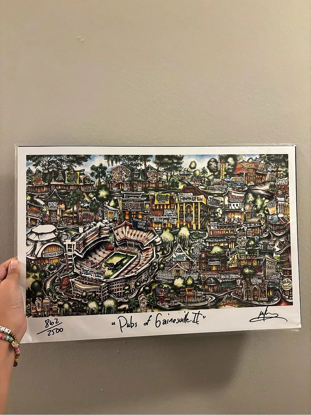 Pubs of Gainesville II University of Florida Art Print